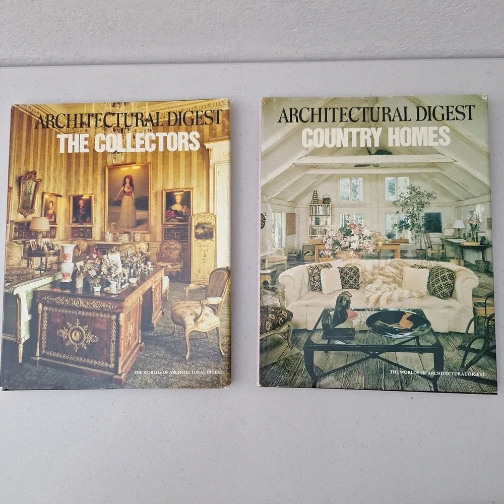 Vintage Architectural Digest Lot Of 6 Hardback Magazines 1979 & 1982 Mixed